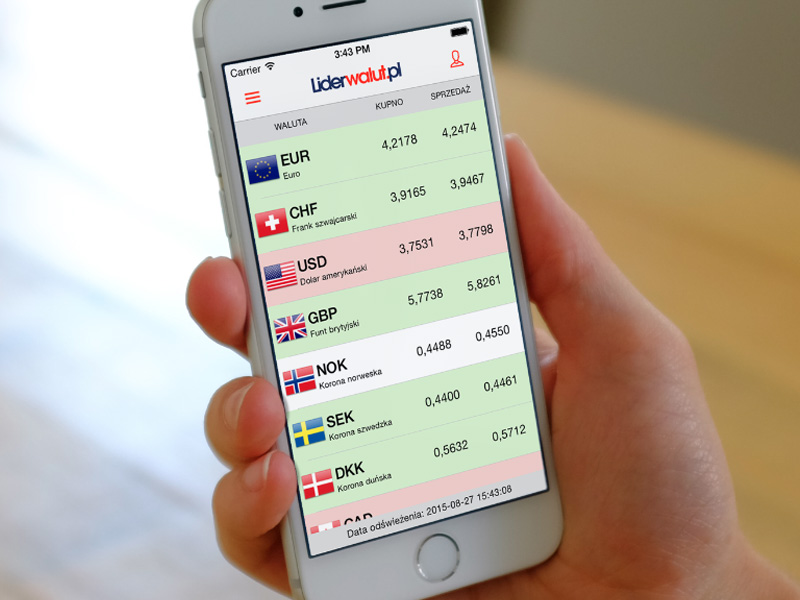 Exchange currency app iPhone